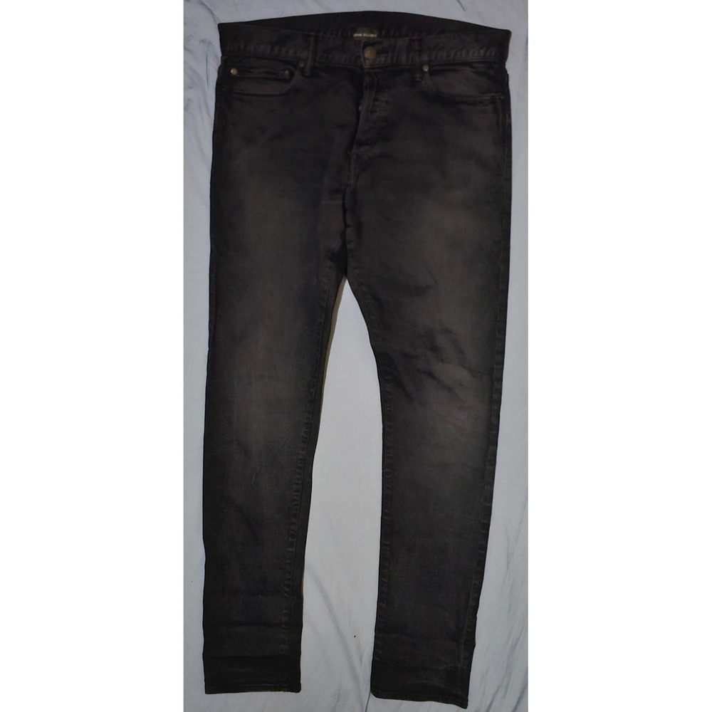 John Elliott‎ The Cast 2 Skinny Fit Denim Jeans Black Wash Mens 33x33